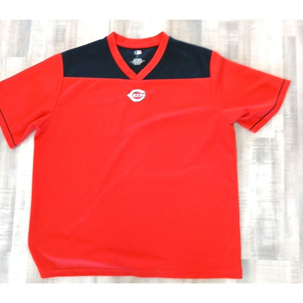 Cincinnati Reds Jersey Mens 2XL Red MLB Baseball Genuine Merchandise Red Black
